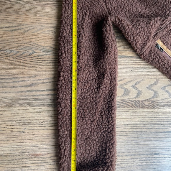 Toad & Co (M) Sespe Sherpa brown fleece hoodie jacket brown - Picture 8 of 10